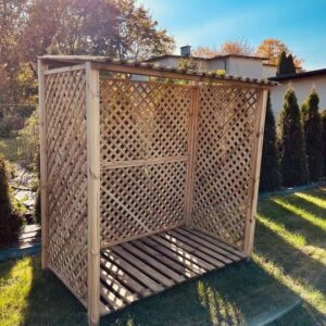 Duża Drewutnia Wiata Kominkowa Masywna i Solidna